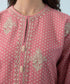 Women's Winter Unstitched Embroidered Khaddar Pink 3 Piece Suit